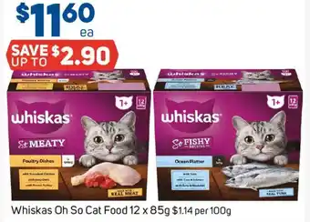 Foodland Whiskas Oh So Cat Food offer