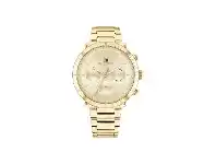 Bevilles Jewellery Tommy Hilfiger Multi-function IP Gold Ladies Watch offer