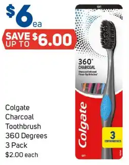 Foodland Colgate Charcoal Toothbrush 360 Degrees offer