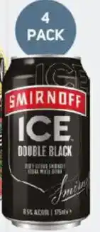 Foodland Smirnoff Ice Double Black Cans 6.5% offer