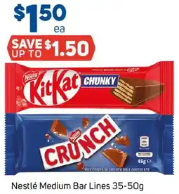Foodland Nestlé Medium Bar Lines offer