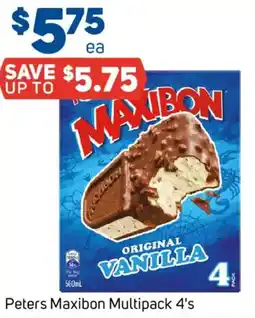 Foodland Peters Maxibon Multipack 4s offer