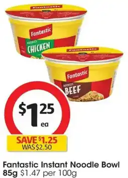 Coles Fantastic Instant Noodle Bowl offer