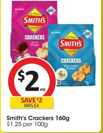 Coles Smith's Crackers offer