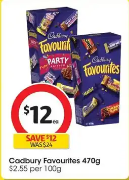 Coles Cadbury Favourites offer