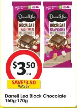 Coles Darrell Lea Block Chocolate offer