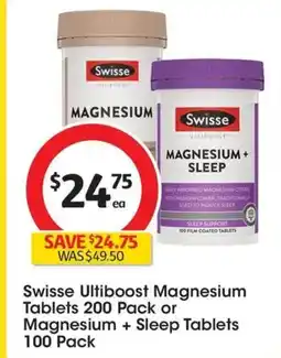Coles Swisse Ultiboost Magnesium Tabletsk or Magnesium + Sleep Tablets offer