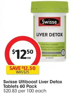 Coles Swisse Ultiboost Liver Detox offer