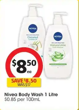 Coles Nivea Body Wash offer