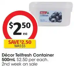 Coles Décor Tellfresh Container offer
