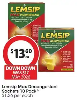 Coles Lemsip Max Decongestant offer