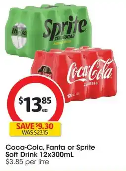 Coles Coca-Cola, Fanta or Sprite Soft Drink offer