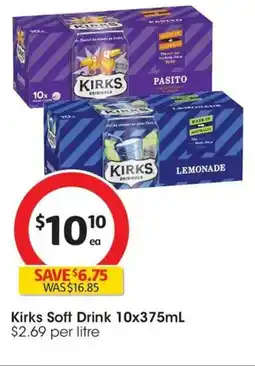 Coles Kirks Soft Drink offer