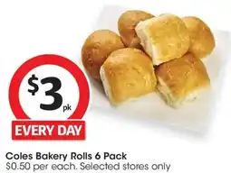 Coles Coles Bakery Rolls offer