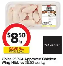 Coles Coles RSPCA Approved Chicken Wing Nibbles offer
