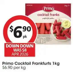 Coles Primo Cocktail Frankfurts offer