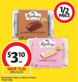 Coles Mr Kipling Cakes or Slices offer