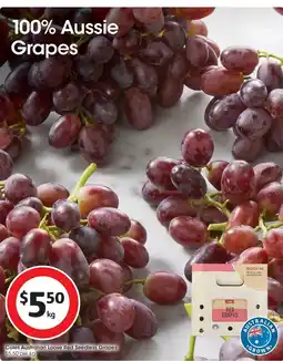 Coles Coles Australian Loose Red Seedless Grapes offer
