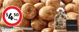 Coles Coles Tasmanian Brushed Potatoes Bag offer