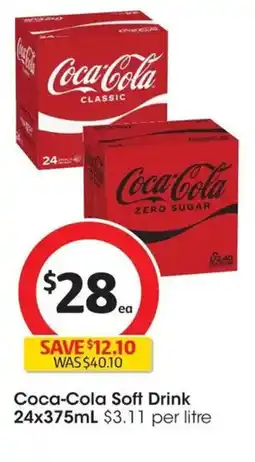 Coles Coca-Cola Soft Drink offer