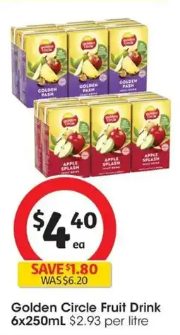 Coles Golden Circle Fruit Drink offer