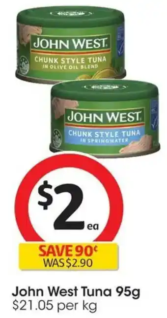 Coles John West Tuna offer