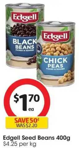 Coles Edgell Seed Beans offer