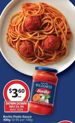 Coles Barilla Pasta Sauce offer