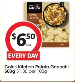 Coles Coles Kitchen Potato Gnocchi offer