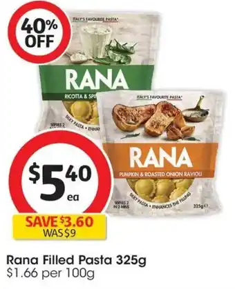 Coles Rana Filled Pasta offer
