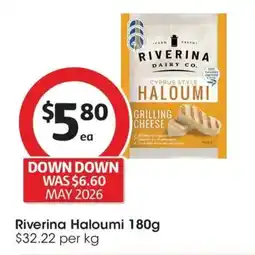 Coles Riverina Haloumi offer