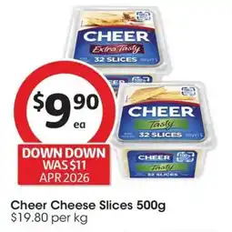 Coles Cheer Cheese Slices offer