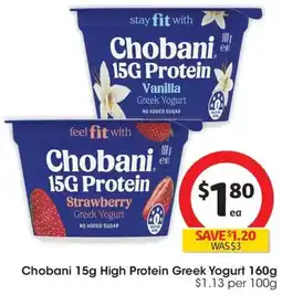 Coles Chobani High Protein Greek Yogurt offer