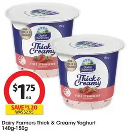 Coles Dairy Farmers Thick & Creamy Yoghurt offer