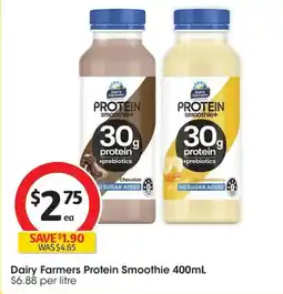 Coles Dairy Farmers Protein Smoothie offer