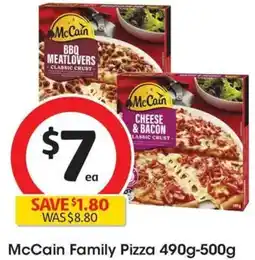 Coles McCain Family Pizza offer