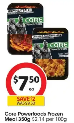 Coles Core Powerfoods Frozen Meal offer