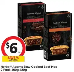Coles Herbert Adams Slow Cooked Beef Pies offer