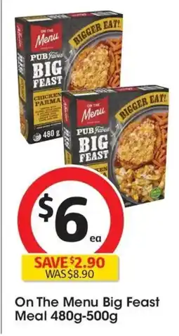Coles On The Menu Big Feast Meal offer