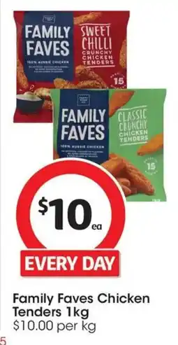 Coles Family Faves Chicken Tenders offer