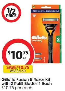 Coles Gillette Fusion 5 Razor Kit offer