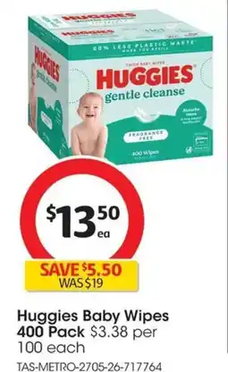 Coles Huggies Baby Wipes offer
