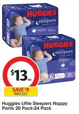 Coles Huggies Little Sleepers Nappy Pants offer