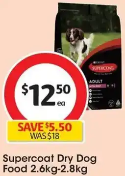 Coles Supercoat Dry Dog Food offer