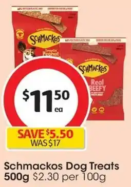 Coles Schmackos Dog Treats offer