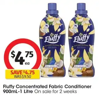 Coles Fluffy Concentrated Fabric Conditioner offer
