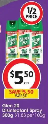 Coles Glen 20 Disinfectant Spray offer