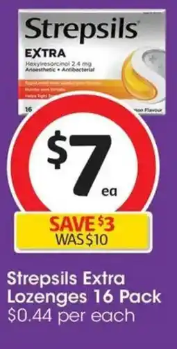 Coles Strepsils Extra Lozenges offer