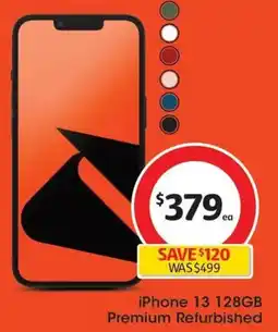 Coles iPhone 13 128GB Premium Refurbished offer