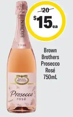 Coles Brown Brothers Prosecco Rosé offer